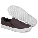 Tênis Sapatênis Iate Original Slip on Calce Fácil Hype Shoes Com Ilhós - Café - Unissex