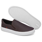 Tênis Sapatênis Iate Original Slip on Calce Fácil Hype Shoes Com Ilhós - Café - Unissex
