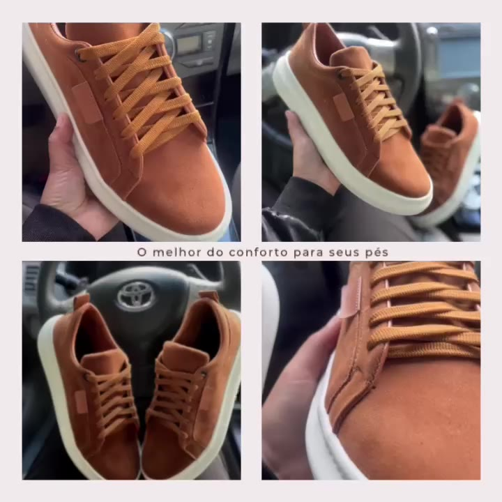 TENIS CASUAL SAPATENIS PASSEIO SOLA ANTEDERRAPANTE LANÇAMENTO PROMOÇÃO