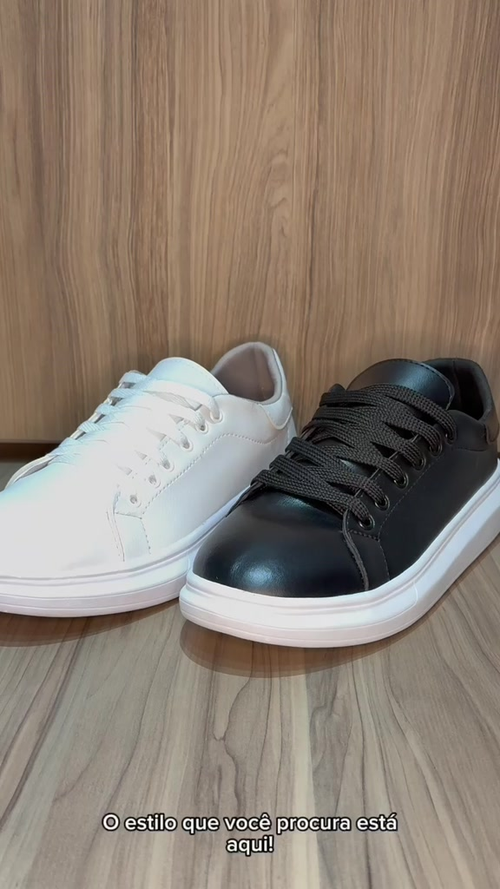 Sapatenis Casual Masculino Sneaker Chunky Leve e Confortável Sola Alta