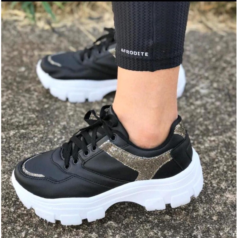 Tênis Feminino Chunky Sneaker Colors Plataforma Original Direto Da Fábrica Promoção Envio Imediato