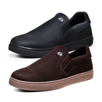 Kit 2 Tênis Masculino Polo Fran Mocassim Slip On Sapatênis Iate Casual Bali