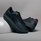 Tênis Masculino E Feminino Casual Branco Preto Couro Sintético Confortável Na Moda