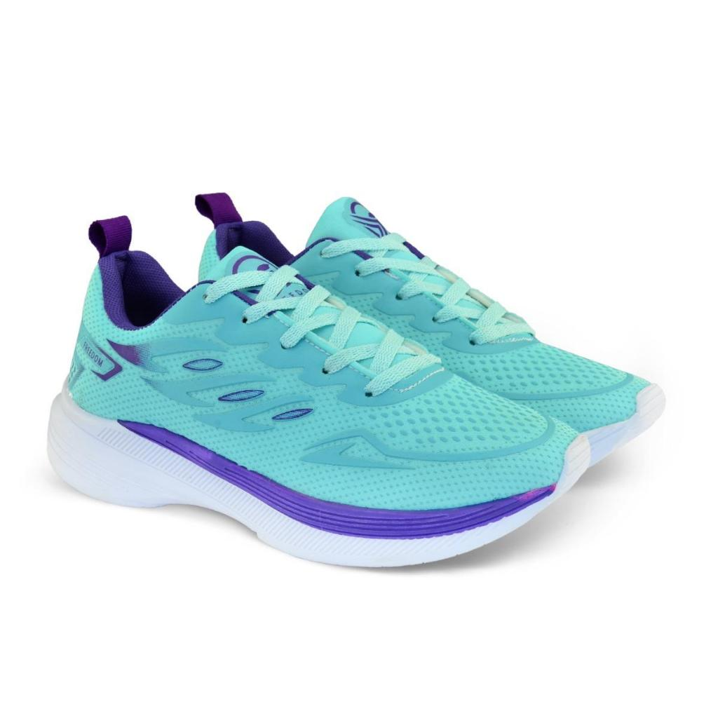 Tenis Masculino Escolar Academia Original FREEDOM Corrida Caminhada Lançamento VERDE AGUA