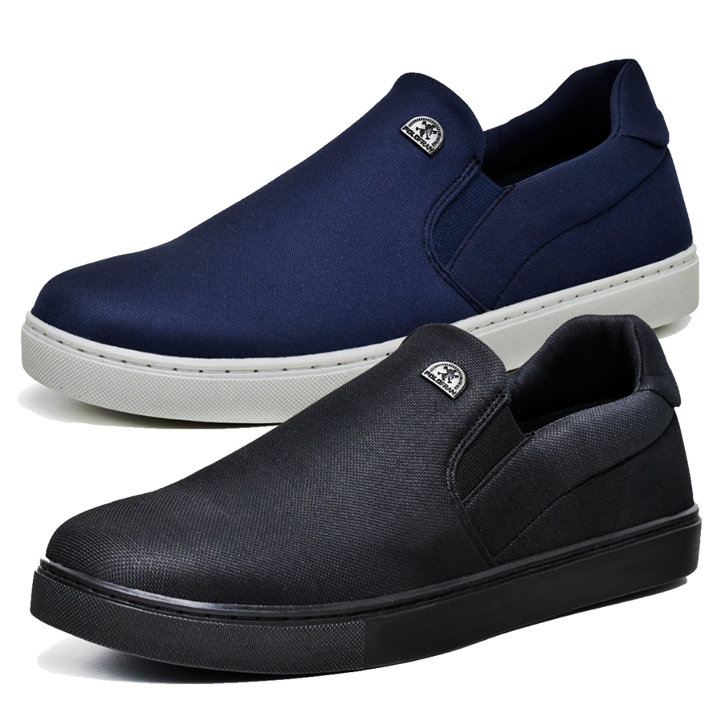Kit 2 Tênis Masculino Polo Fran Mocassim Slip On Sapatênis Iate Casual Bali