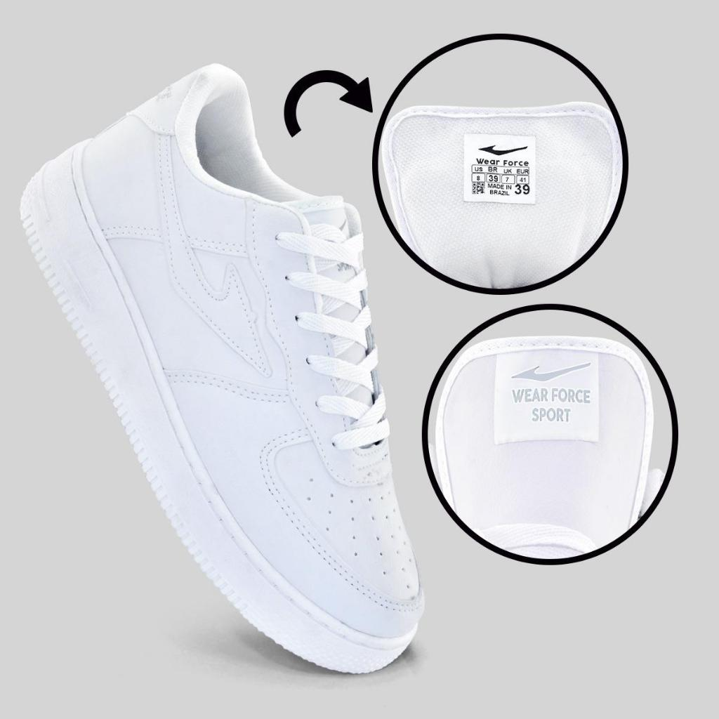 NEW NOVO TENIS INCRIVEL MODELO PARA REVEILLON TODO BRANCO LINDO DIRETO DA FABRICA PROMOCAO