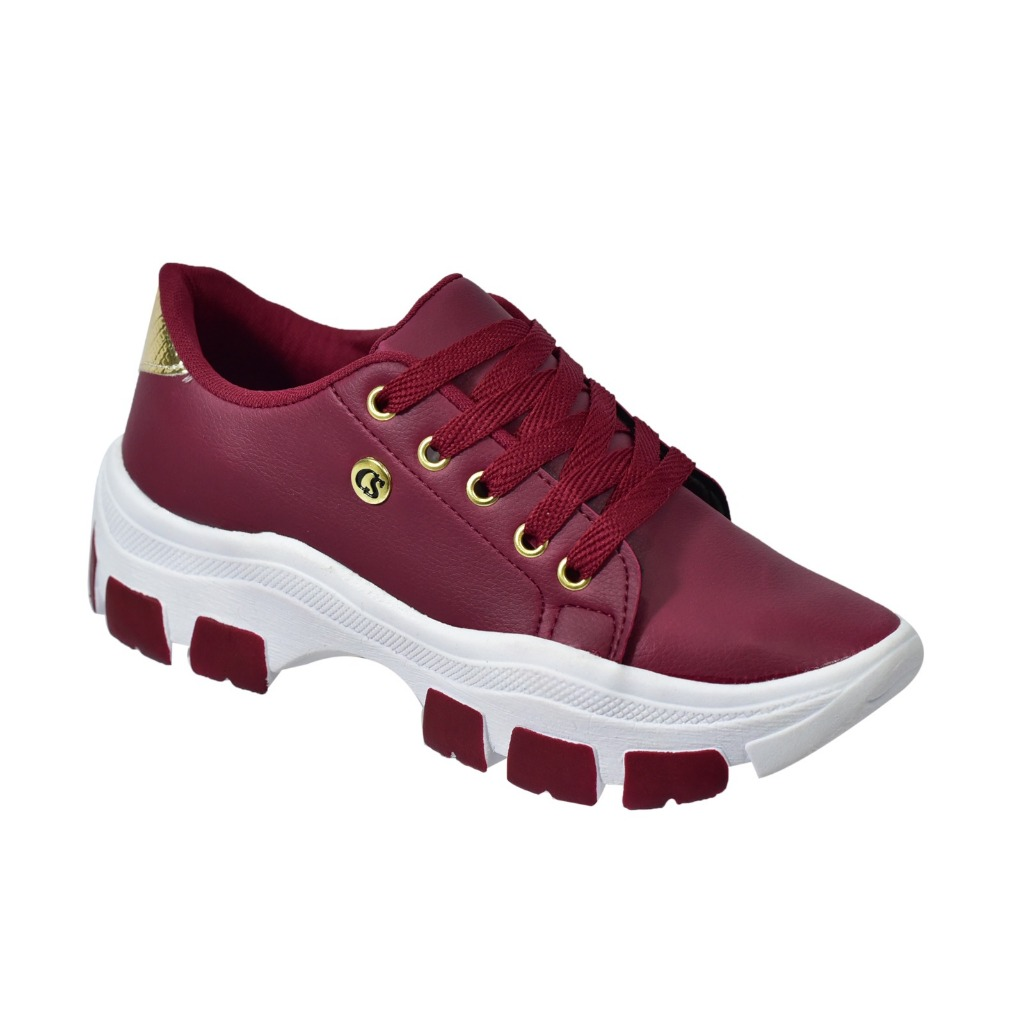 Tênis Feminino Plataforma Casual Leve Confortável Casual Envio Imediato