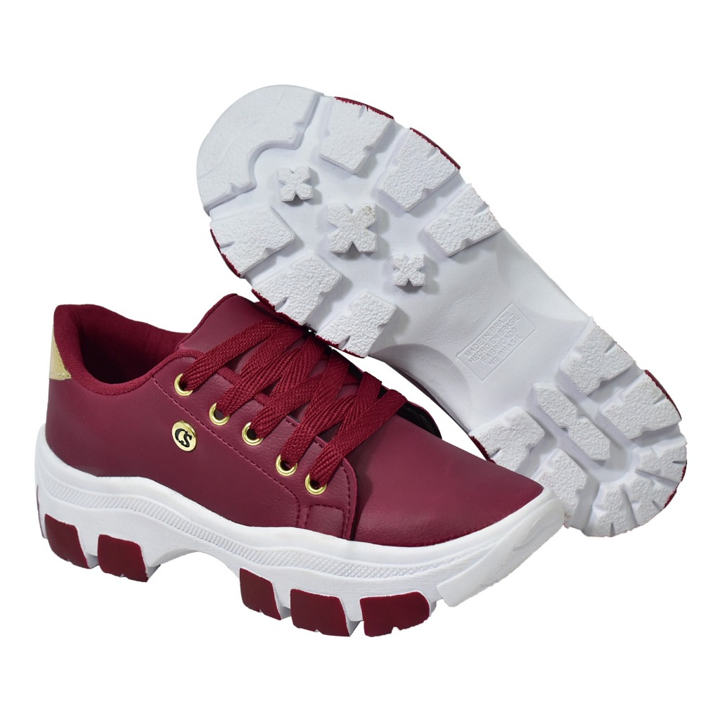 Tênis Feminino Plataforma Casual Leve Confortável Casual Envio Imediato