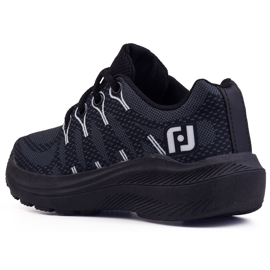 Tenis Infantil Meninos Casual Preto Escolar Confortavel Calce Facil