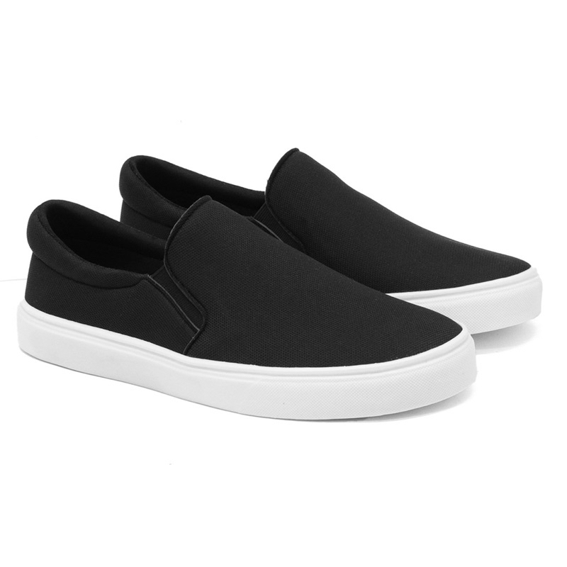 Sapatênis Iate Casual Tênis Slip on Calce Fácil - Esporte Fino - 181 Preto - Unissex
