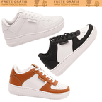 Tenis Casual Unissex Blogueira Super Macio Confortável 34 Ao 43 Couro Alta Qualidade Envio Expresso