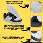 Tenis Casual Unissex Blogueira Super Macio Confortável 34 Ao 43 Couro Alta Qualidade Envio Expresso