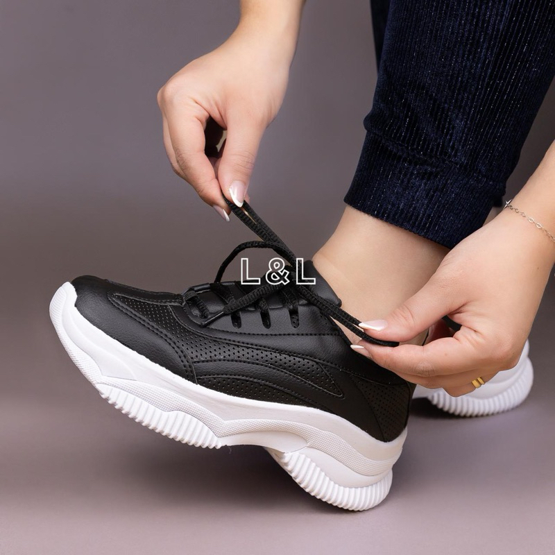 Tênis Plataforma Blogueiras Feminino Resistente e Confortável Envio Imediato