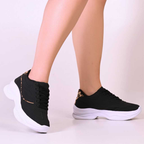 Tênis Plataforma Casual Feminino Conforto Novidade do Momento