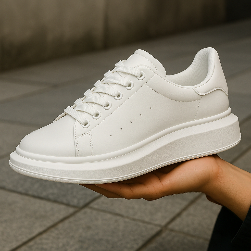 Sapatenis Casual Masculino Sneaker Sola Alta Macio Chunky Confortável Estiloso Sola Oversize Lanç