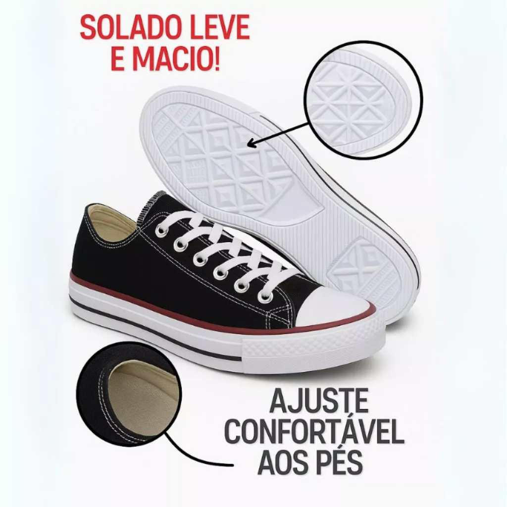 Tênis Casual Feminino Macio Para o Dia a Dia – Promoção 35 ao 39