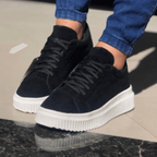 Tenis Camurça Plataforma Dia A Dia Moda Feminina