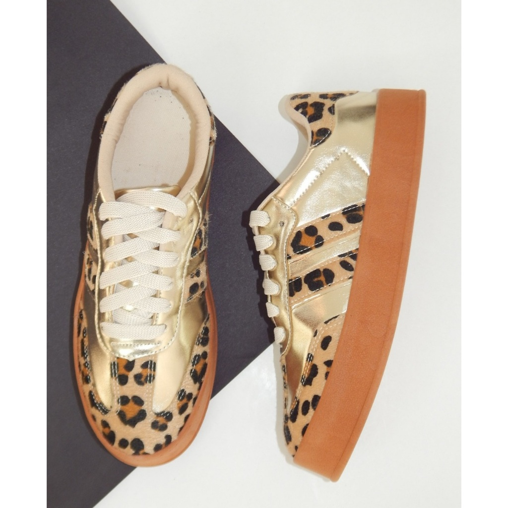 Tênis Feminino Moda Blogueira Sola Alta Casual Couro Luxo Casual Confortável Feminino