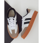 Tênis Feminino Moda Blogueira Sola Alta Casual Couro Luxo Casual Confortável Feminino