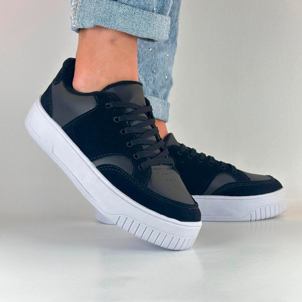 Tênis New Casual Feminino ENVIO IMEDIATO✅ Macio Preto Rosa Azul Cinza Academia Leve Confortável