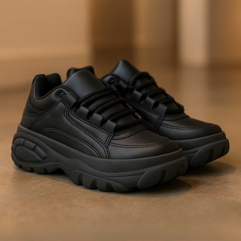 Tênis Chunky Plataforma Feminino Confortável Estiloso Pronta Entrega