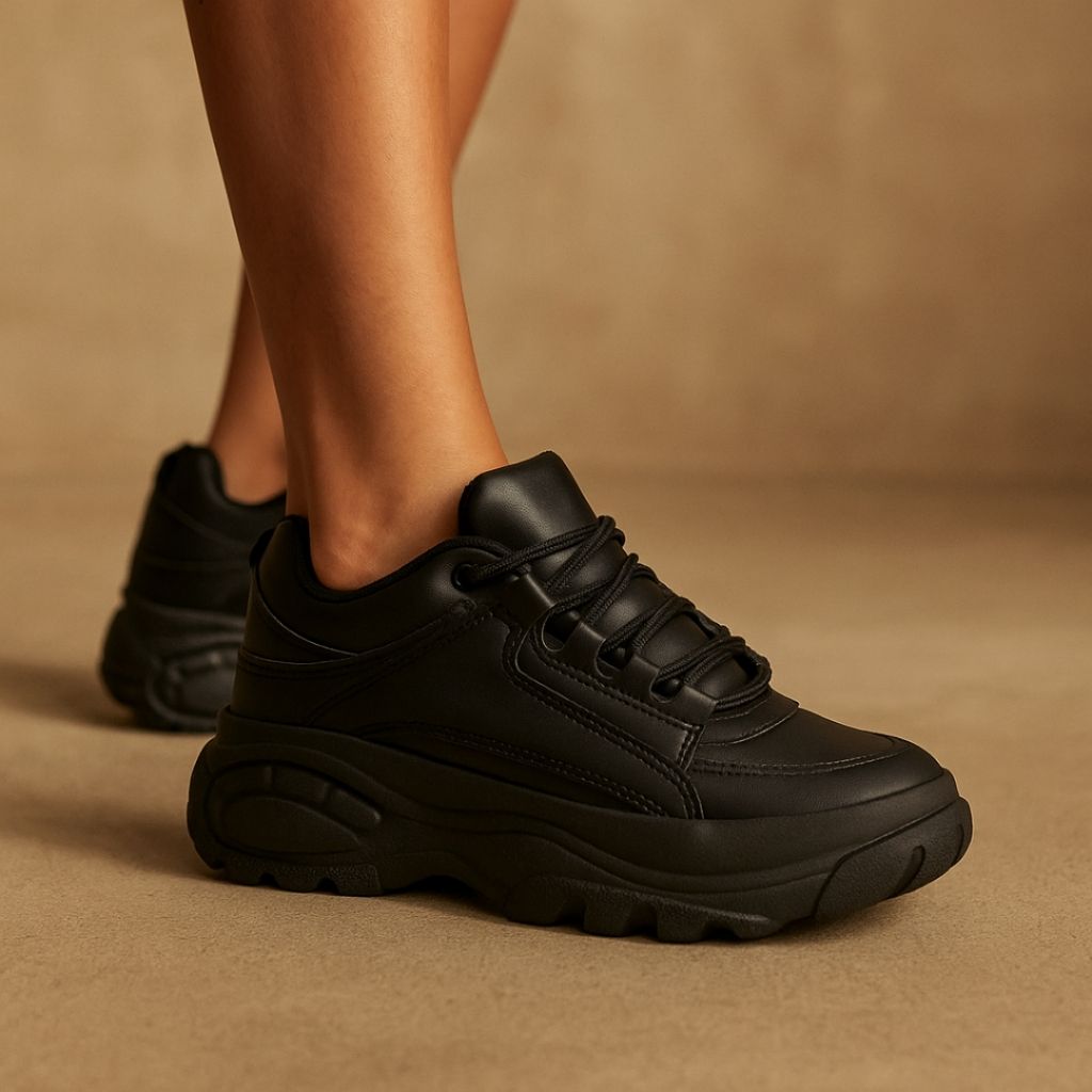 Tênis Chunky Plataforma Feminino Confortável Estiloso Pronta Entrega