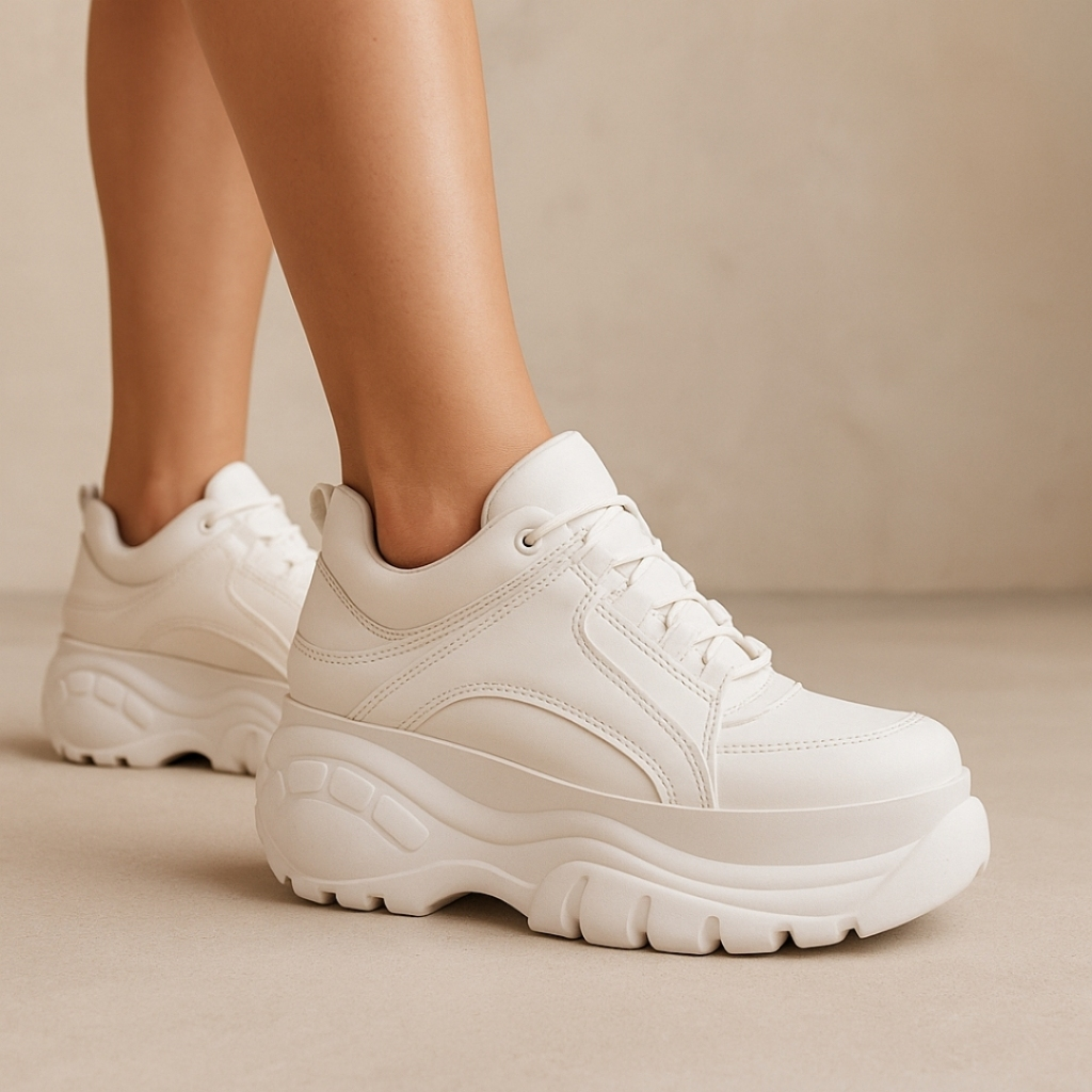 Tênis Chunky Plataforma Feminino Confortável Estiloso Pronta Entrega