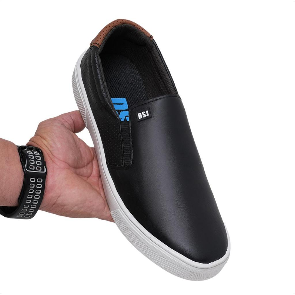Sapatênis Slip On Masculino Confortavel Macio Estiloso Lançamento