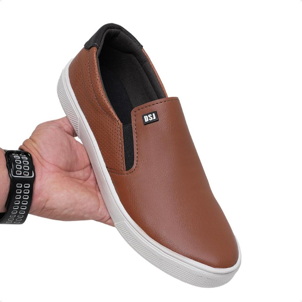 Sapatênis Slip On Masculino Confortavel Macio Estiloso Lançamento