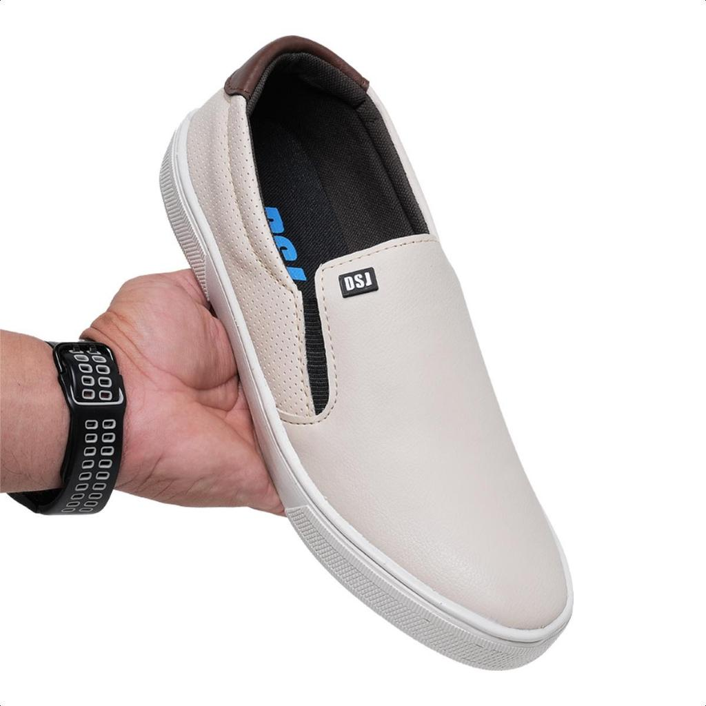 Sapatênis Slip On Masculino Confortavel Macio Estiloso Lançamento