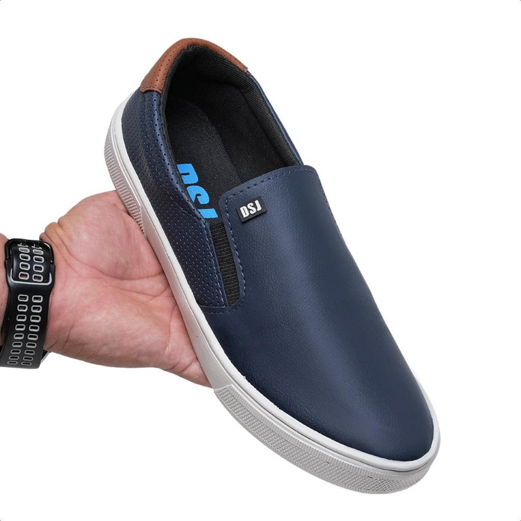 Sapatênis Slip On Masculino Confortavel Macio Estiloso Lançamento