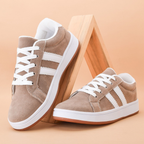Tênis Feminino Casual em Camurça Leve e Confortavel