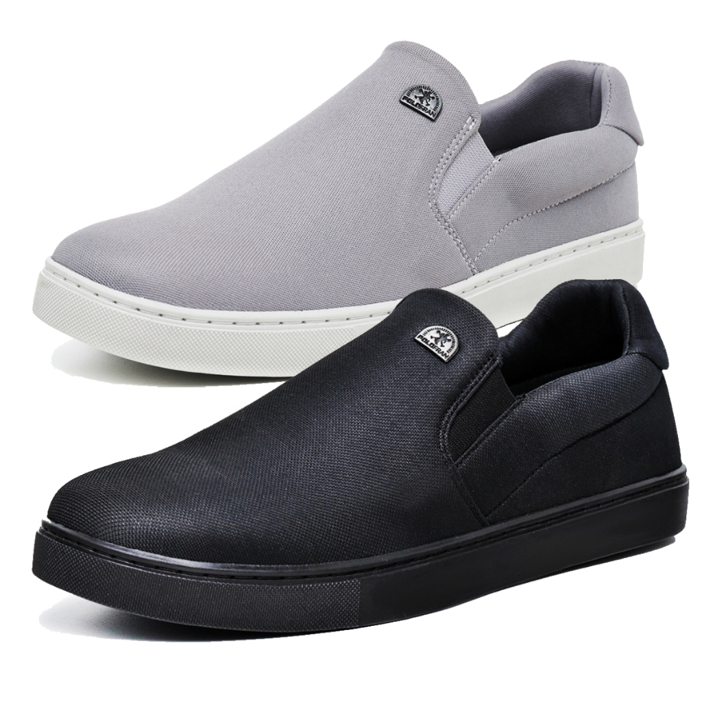 Kit 2 Tênis Masculino Polo Fran Mocassim Slip On Sapatênis Iate Casual Bali