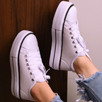 Tênis Plataforma Casual Feminino Moda Retro Lançamento Dia a Dia