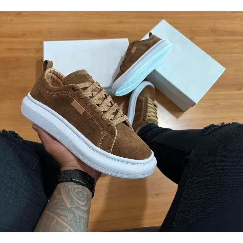 TENIS CASUAL SAPATENIS PASSEIO SOLA ANTEDERRAPANTE LANÇAMENTO PROMOÇÃO