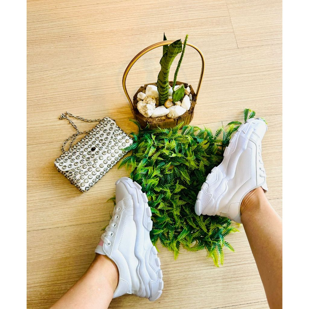 tenis plataforma chunky caminhada