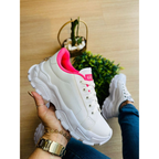 tenis plataforma chunky caminhada