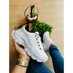 tenis plataforma chunky caminhada