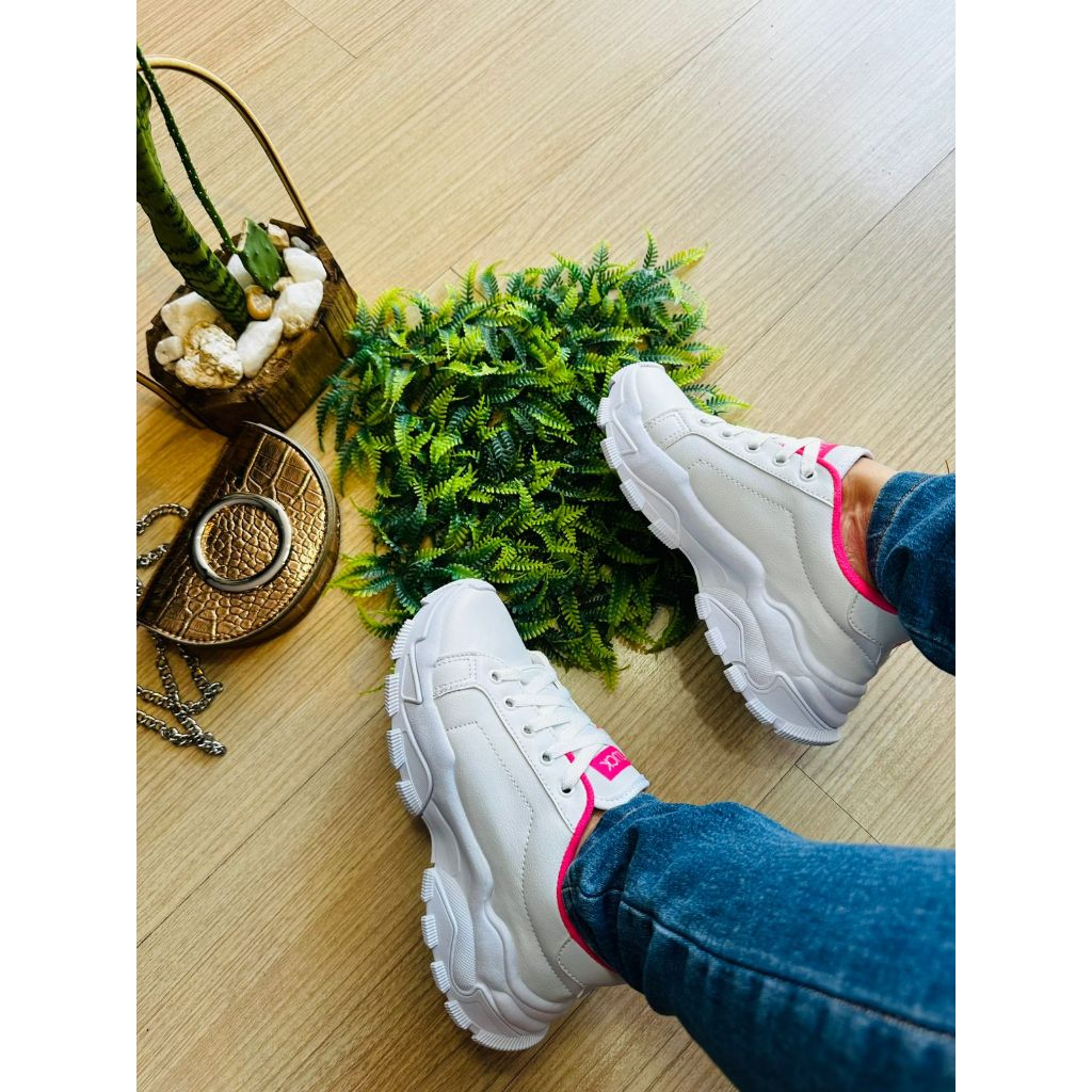 tenis plataforma chunky caminhada