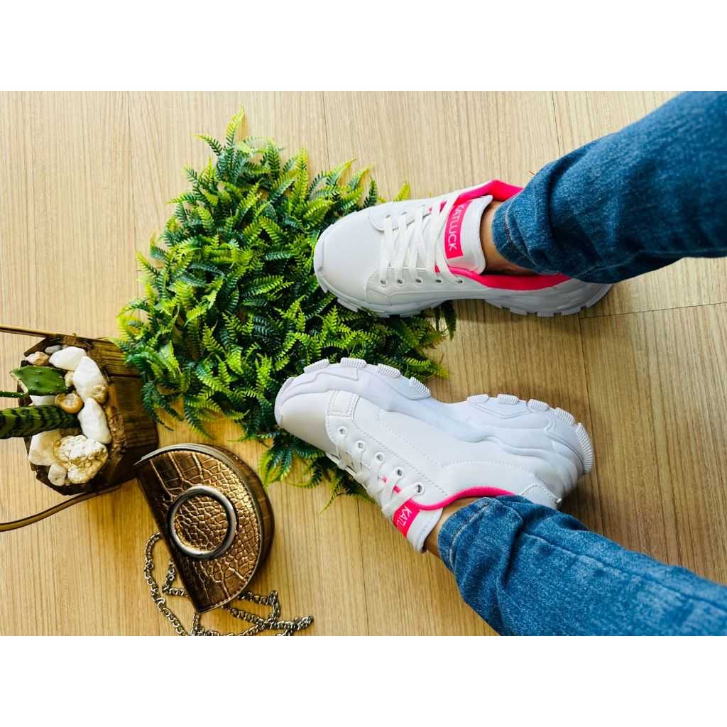 tenis plataforma chunky caminhada