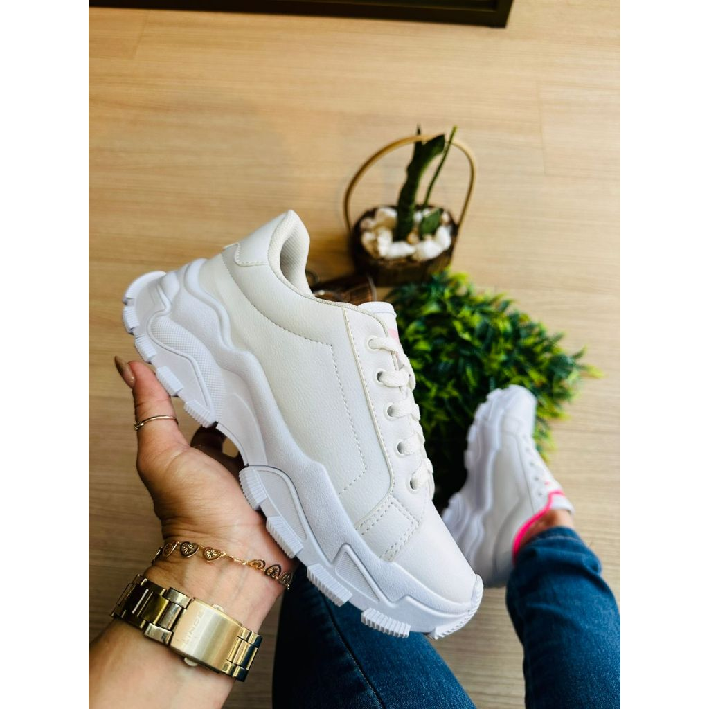 tenis plataforma chunky caminhada