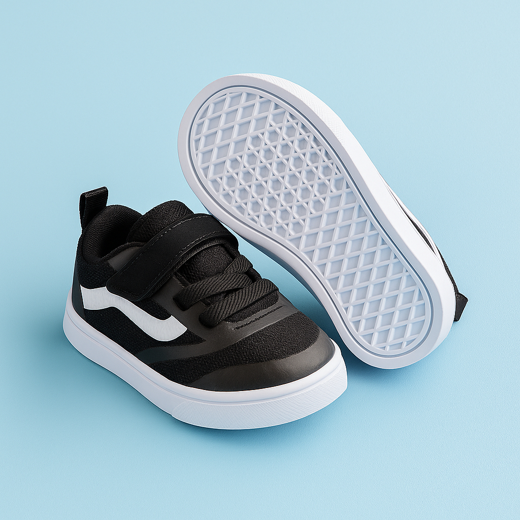 Tênis Baby Infantil Preto Casual Menino Anatômico Respirável Dia a Dia 20 ao 33 Envio Imediato