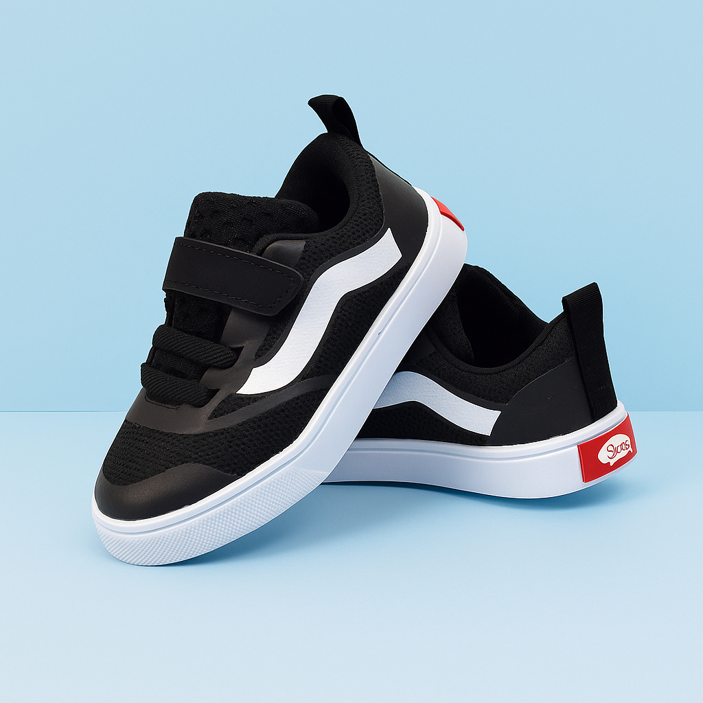 Tênis Baby Infantil Preto Casual Menino Anatômico Respirável Dia a Dia 20 ao 33 Envio Imediato