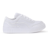 Tenis Branco Casual Sapato Feminino Confortavel Estiloso Tendencia Moda Feminina Conforto Macio