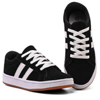 Tênis Feminino Casual em Camurça Leve e Confortavel