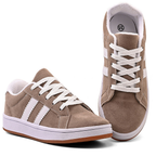 Tênis Feminino Casual em Camurça Leve e Confortavel