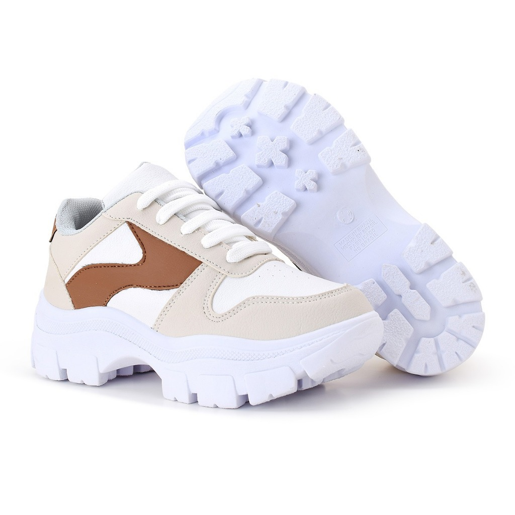 Tênis Chunky Feminino Casual Estilo Retrô Conforto