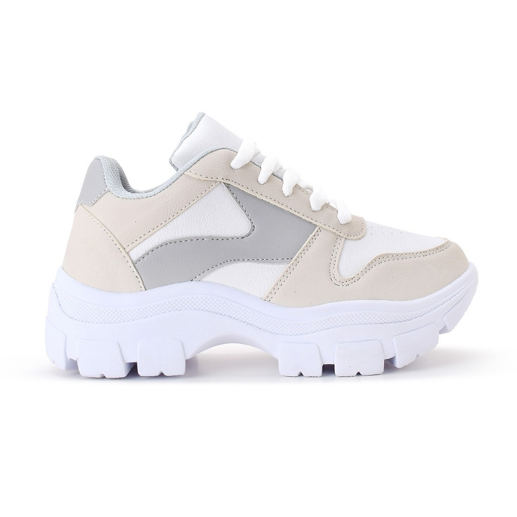 Tênis Chunky Feminino Casual Estilo Retrô Conforto