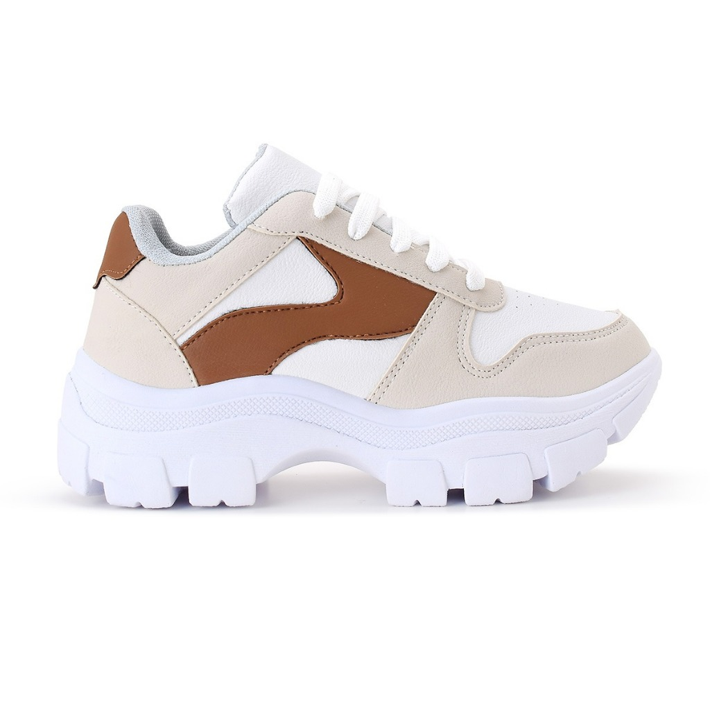 Tênis Chunky Feminino Casual Estilo Retrô Conforto