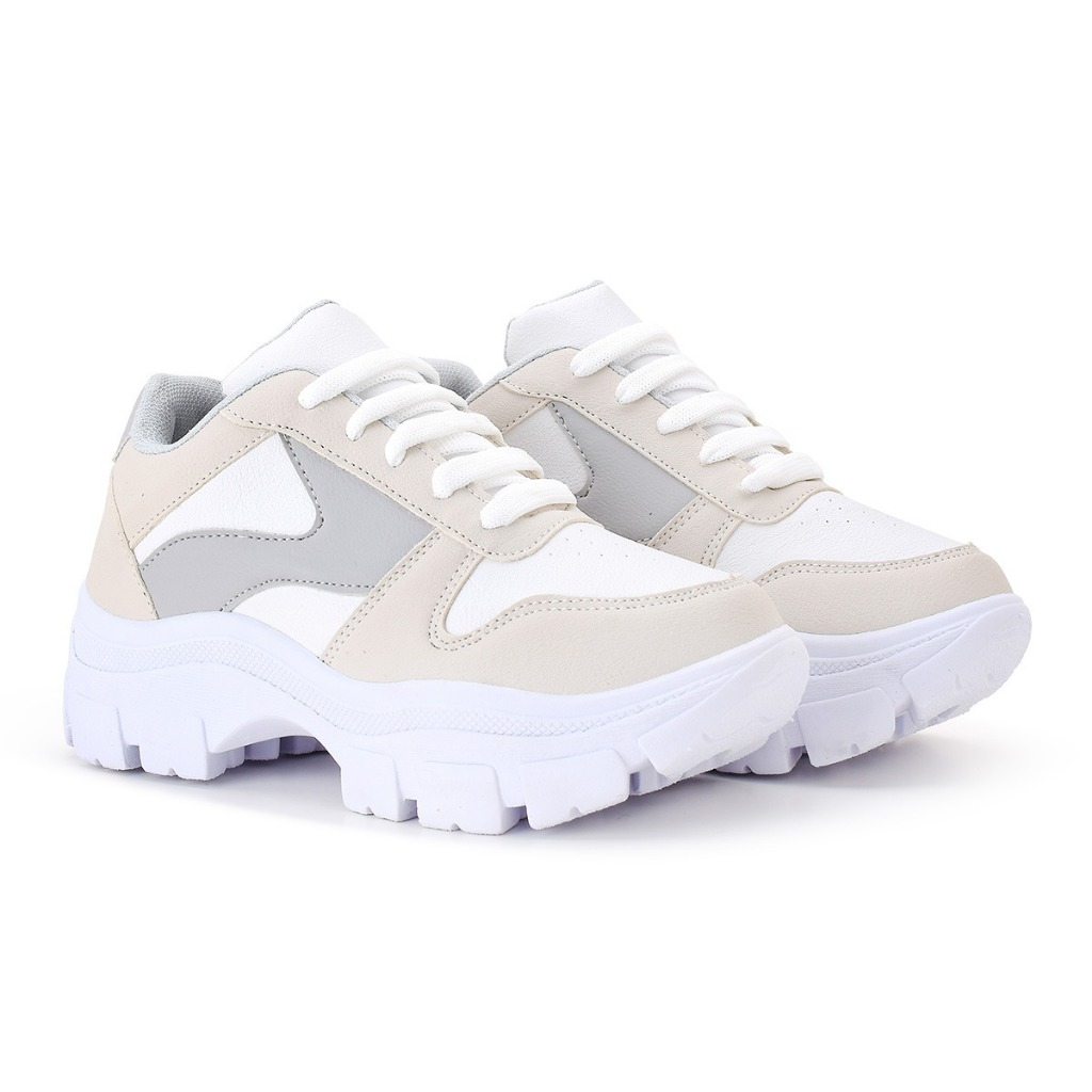 Tênis Chunky Feminino Casual Estilo Retrô Conforto